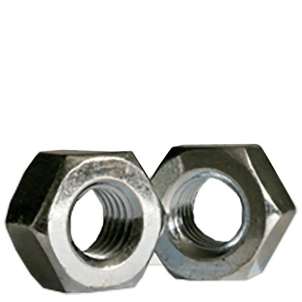 Newport Fasteners Heavy Hex Nut, 3/8"-16, Steel, Grade A, Zinc Plated, 23/64 in Ht, 100 PK 601639-PR-100